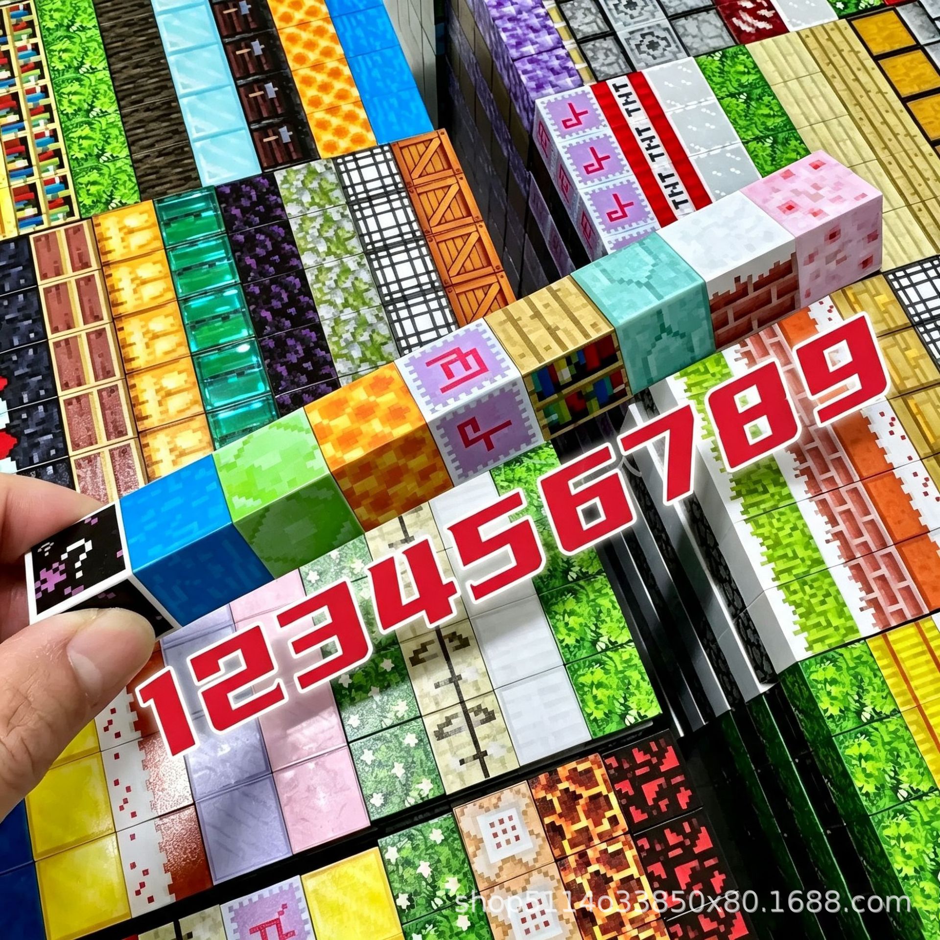 Source Factory Cross-Border My Magnetic World Blocks DIY Magnetic Building Blocks Minifigure Assembly Building Block Toys Wholesale