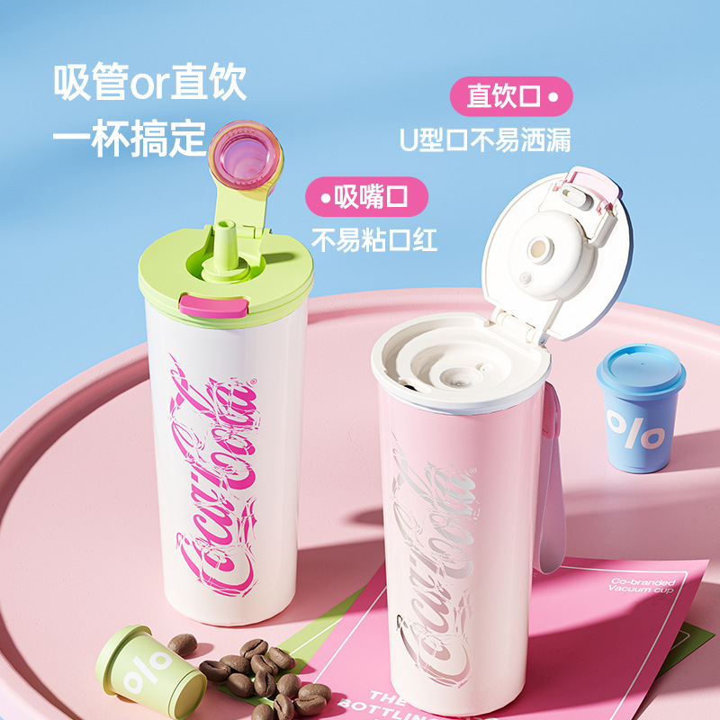 新款germ格弥可口可乐咖啡保温杯高颜值吸管水杯子送礼物高端礼品|undefined