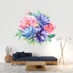 昆尚新款廠家批發富貴牡丹花牆貼畫客廳臥室玄關走廊裝飾畫KS6640