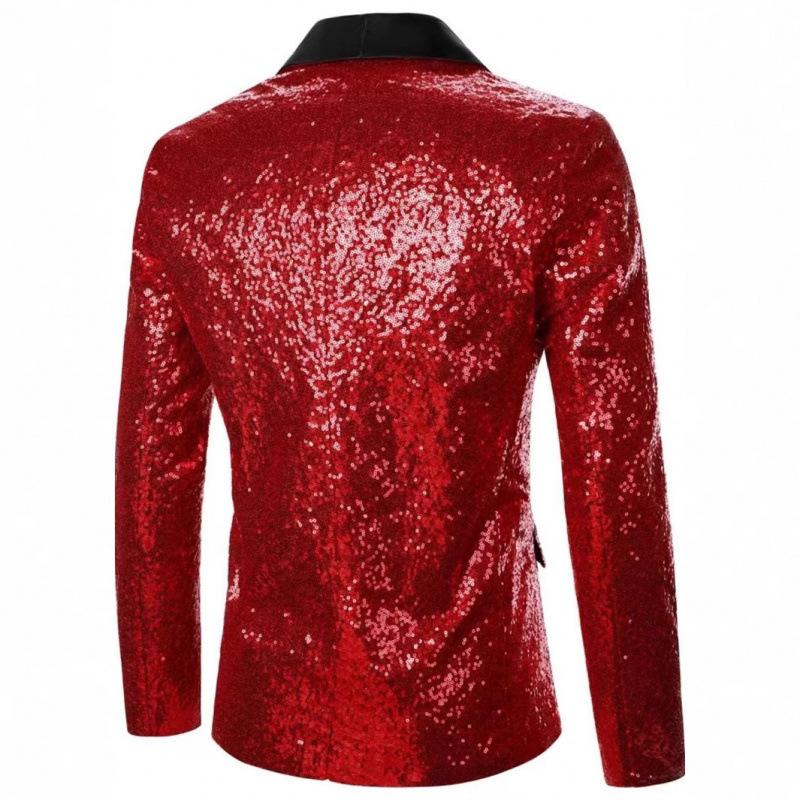 boy 2025 New Foreign Trade Cross-Border Men's Casual Dance Sequin Jacket European And American Nightclub Performance Suit_voghion.com