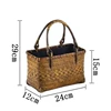 Bamboo distressed diamond pattern handbag (excluding pendants)