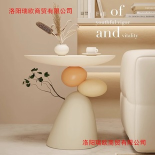Stone Comes to Life, Living Room Floor-Standing Ornaments, Cream-Style Sofa, Coffee Table, High-End Home Storage