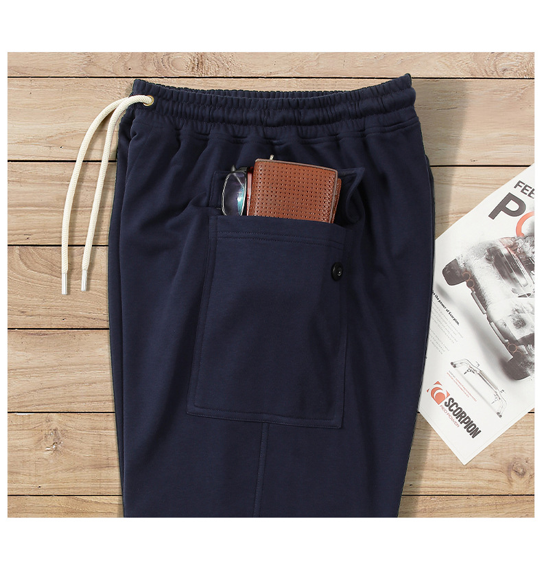 Vêtements de travail japonais d'été pour hommes, shorts tricotés avec grandes poches, capris Amikaki sport rétro_voghion.com