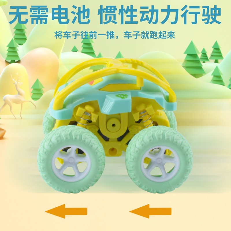 Inercia 4WD juguetes para niños y niñas acrobacias rodante coche de caída modelo de automóvil infantil al por mayor