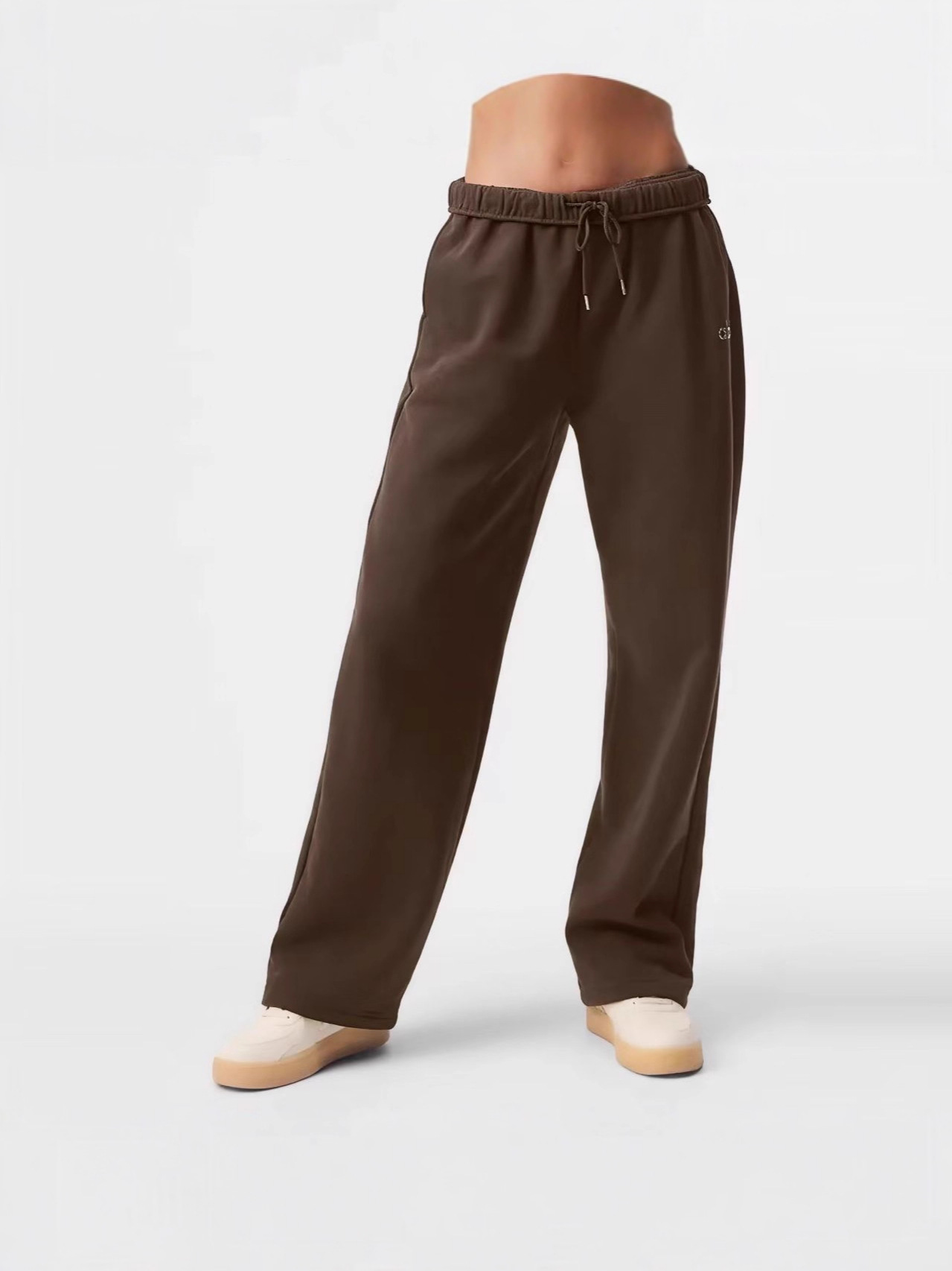 Versión correcta de otoño y invierno nueva marca de moda a * o pantalones de piernas anchas de cintura alta casual pantalones rectos para hombres y mujeres