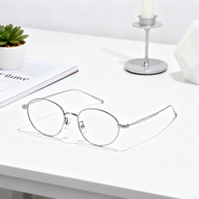 Fake同款超轻椭圆形半钛近视眼镜框女防蓝光韩国明星款IP可配度数