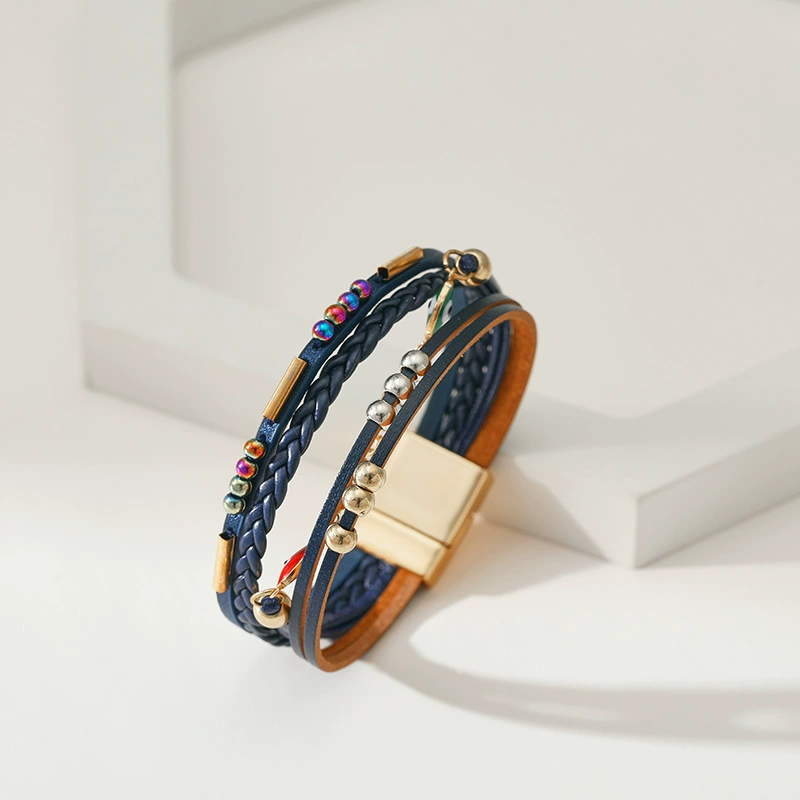Copper design polyurethane bracelet, boho style