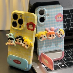 适用iPhone17ProMax立体哭娃公仔华为Pura/Nova/Mate苹果16手机壳