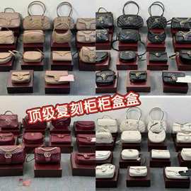 跨境时尚小方包单肩包包女马鞍包小香风羊皮链条马蒙手提包斜挎包