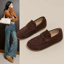 复古平底勃肯鞋女2025秋季新款浅口单鞋休闲百搭舒适乐福女鞋Y27