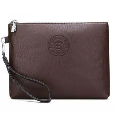Tablet Computer Storage Bag iPad Men's Casual Clutch Bag Pu Soft Leather Mobile Phone Bag Large Capacity Handbag Wallet