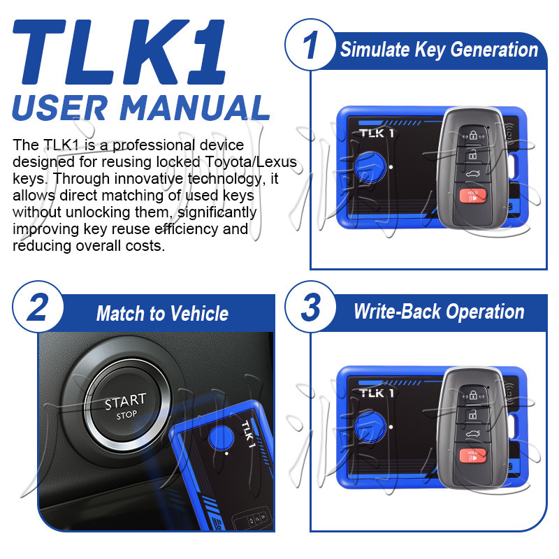 TLK 1 EONEBOSS Key Unlock Device for Toyota Lexus 8A-AA BA B9 B8