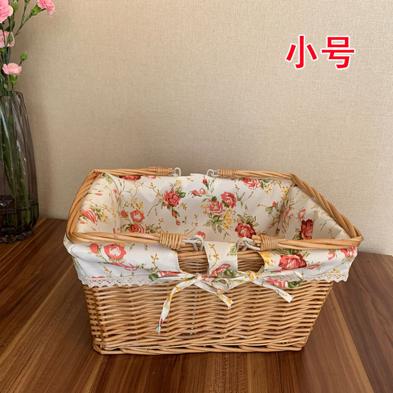 柳編み収納かご買い物かご藤編み果物かご手提げかご野菜青屋外ピクニックかご収納かご卵かご|undefined