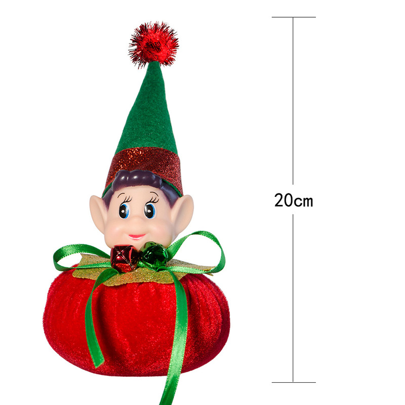 クリスマス装飾用品クリスマスエルフオーナメントウィンドウホームデコレーション赤と緑のクリスマス本棚エルフ人形|undefined