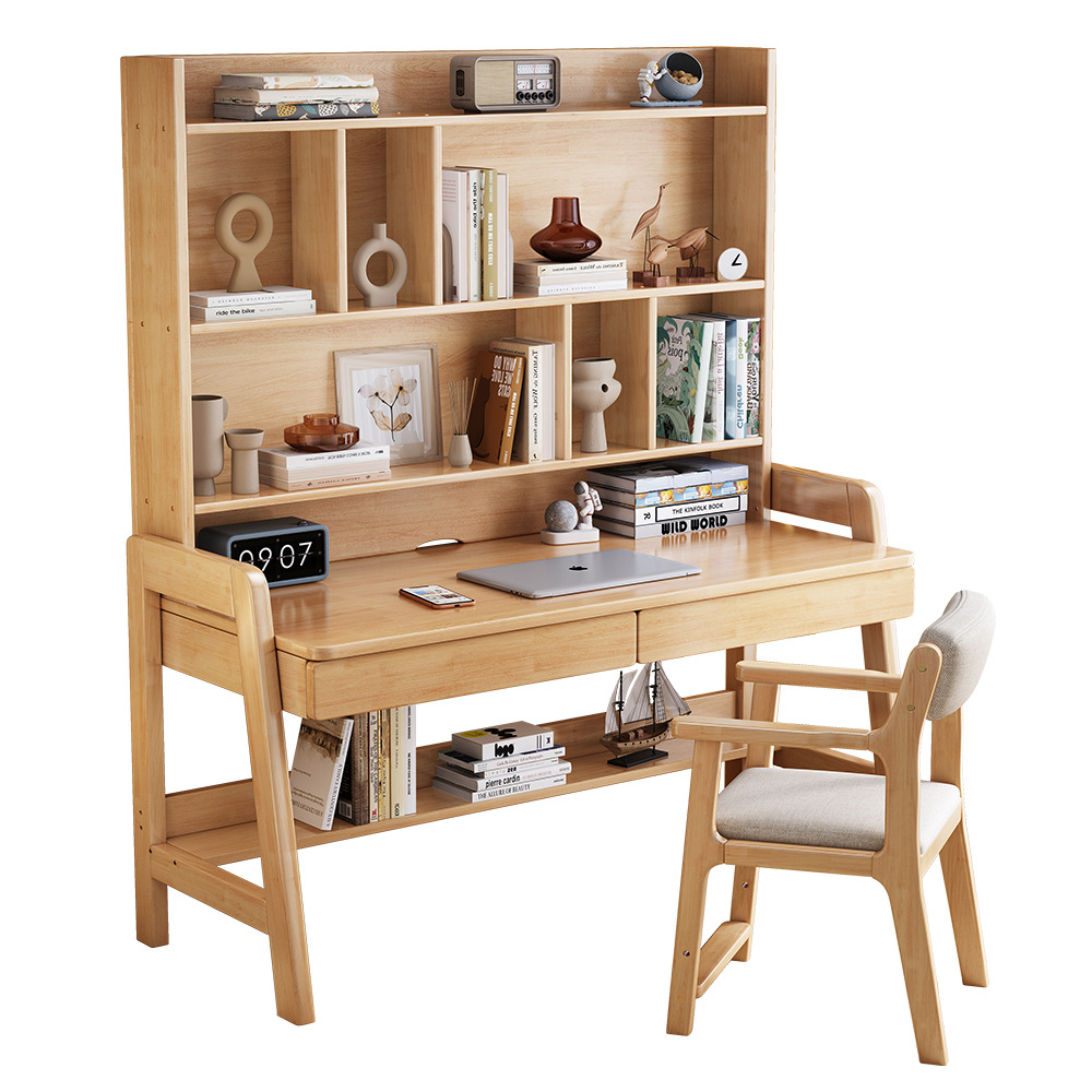 Mesa de madera sólida simple para niños elevadores de lujo mesa y silla estudiantes escritorio escritorio escritorio de computadora escritorio de oficina