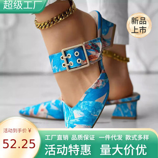 European and American Women's New Independent Station Fashion Versatile Beach Flats Slippers One-word Slippers Women's Outer Wear