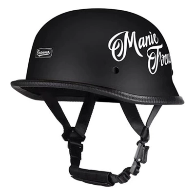 Motosiklet kaskı (dəbilqə) – Helmet - matt-black-print-decal-3c-certification-one-size-fits-all-for-men-and-women-head-circumference-54-60cm