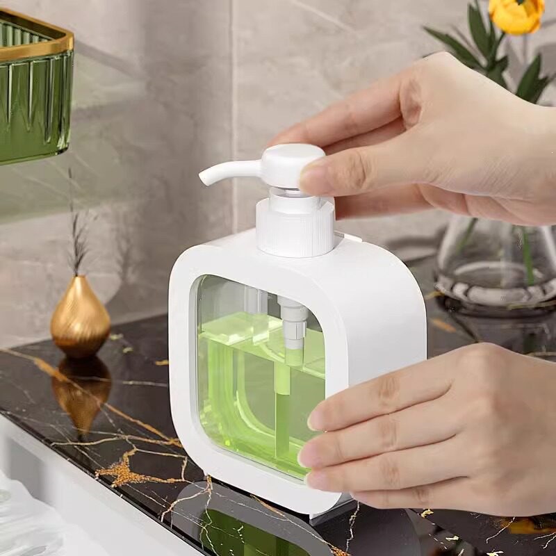 Detergente botella dividida champú botella vacía detergente botella espumante botella de lavandería botella espumante botella de desinfectante de manos botella de espuma de gel de baño