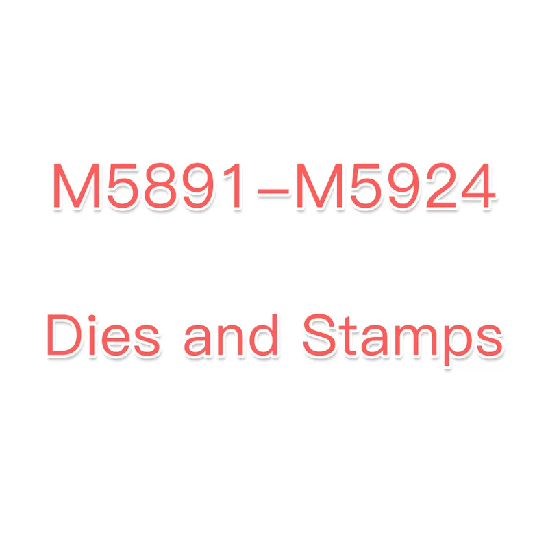 Набор штампов и форм нового 2026 года M5891-M5924, тиснение, производство