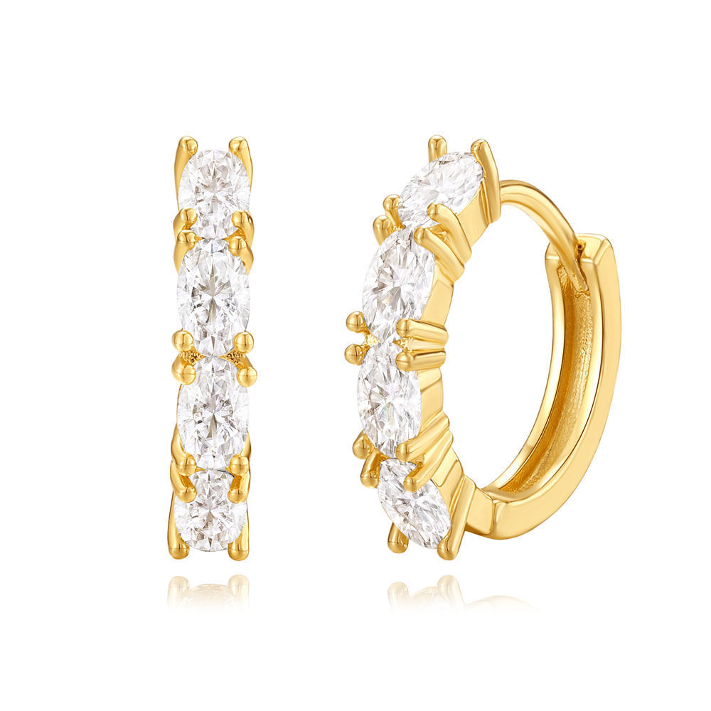 Pendientes de diamantes de cobre de moda de estilo INS, diseño de súper flash hueco de moda de lujo ligero, pendientes de diamantes de lujo que no se desvanece