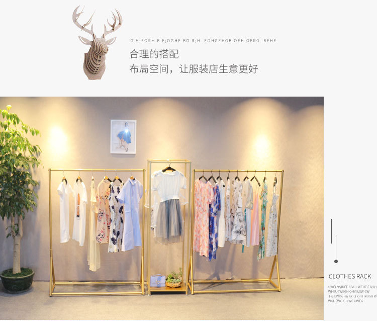 金色服装架