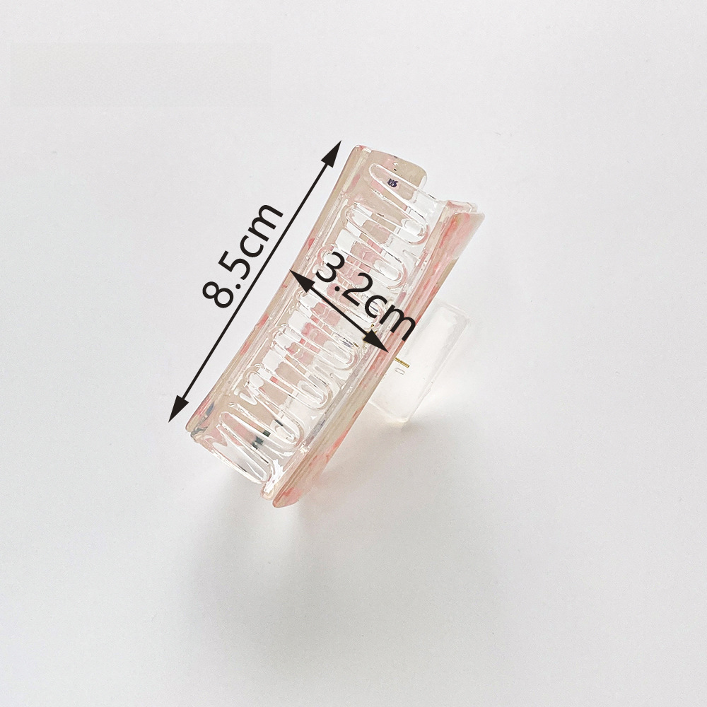 Rete di commercio elettronico transfrontaliero forcina per capelli acrilica con impugnatura rossa all'ingrosso per capelli con spirale posteriore per capelli da bagno, accessori per capelli, copricapo_voghion.com