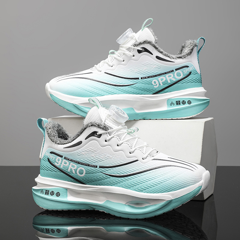 Red Rabbit 9PRO zapatos de carrera para niños estudiantes amortiguadores botón giratorio zapatos de carreras de invierno de algodón calentador zapatos de algodón