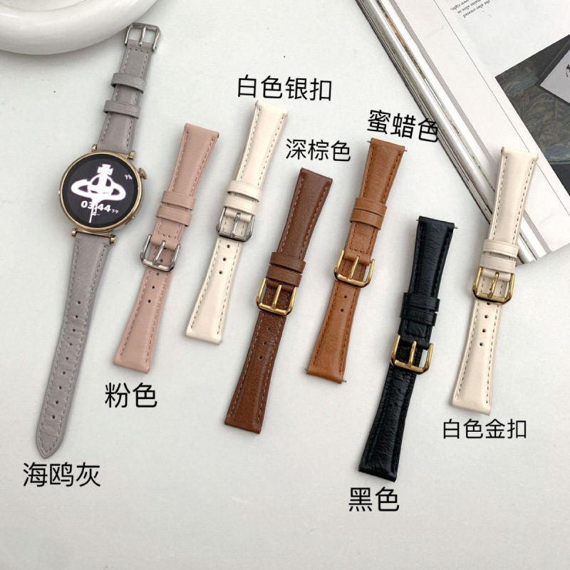 For Huawei GT5 Fine Calfskin Soft Leather Watch with Huawei GT4watch41MM Women Pro Vintage