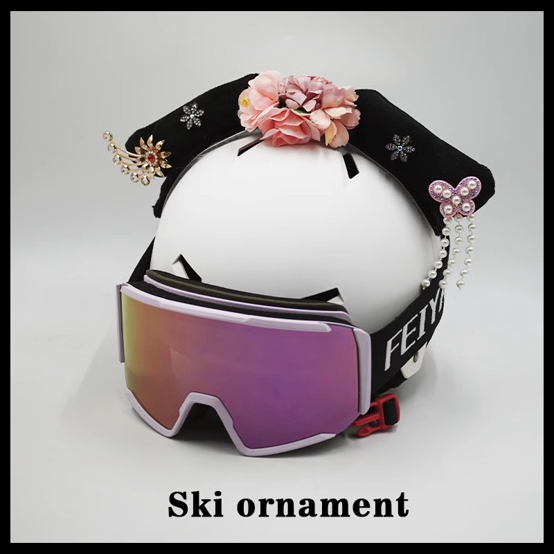 Cute Detachable Ski Helmet Decoration Electric Motorcycle Helmet Accessories