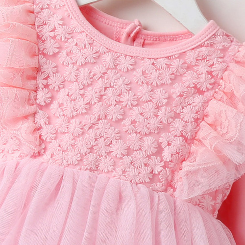 Baby Skirt Spring Autumn Winter Korean Version Girls Dress Fleece First Birthday Formal Dress Baby Girl Clothes Princess Dress Children