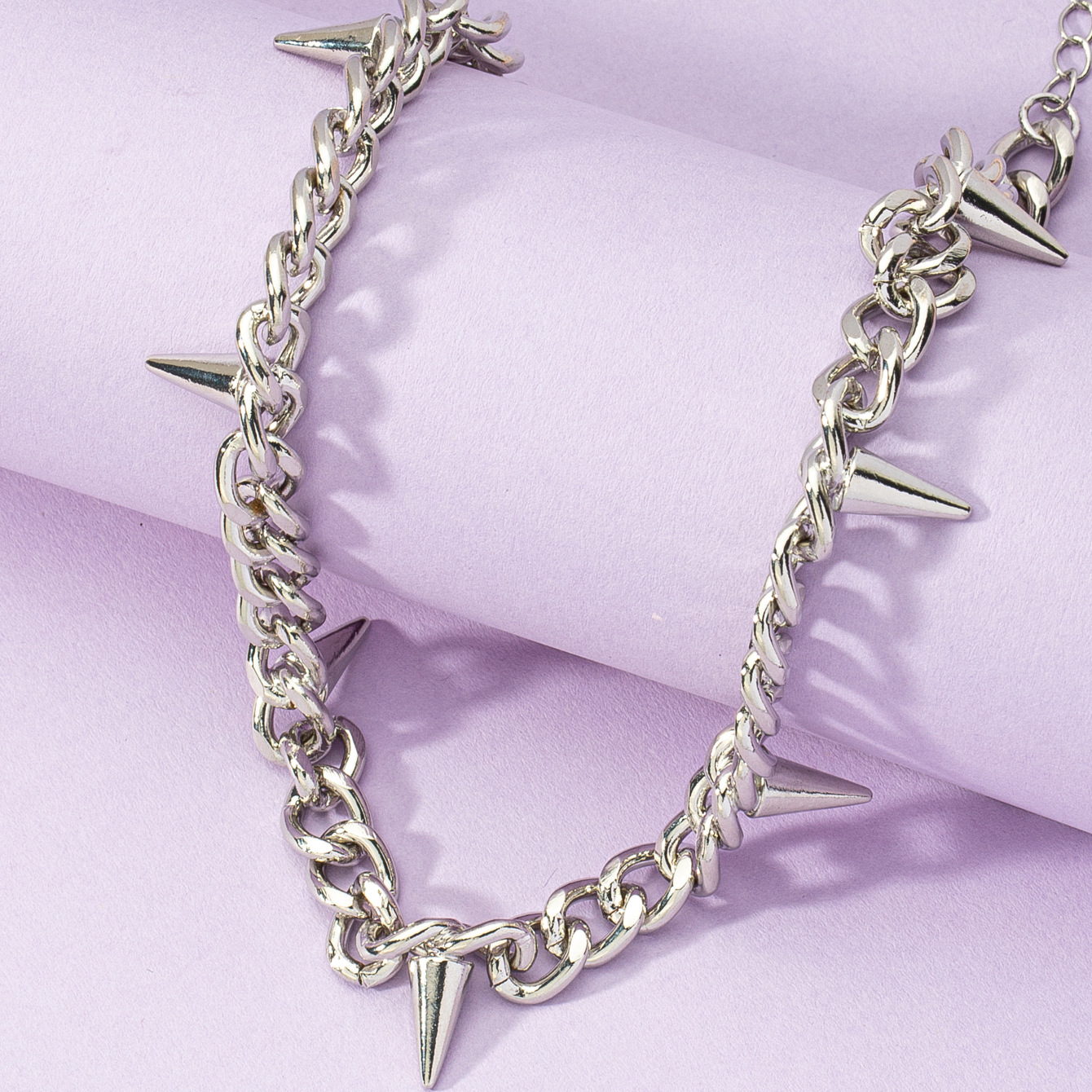 rivet splicing thick chain necklace wholesale nihaojewelry