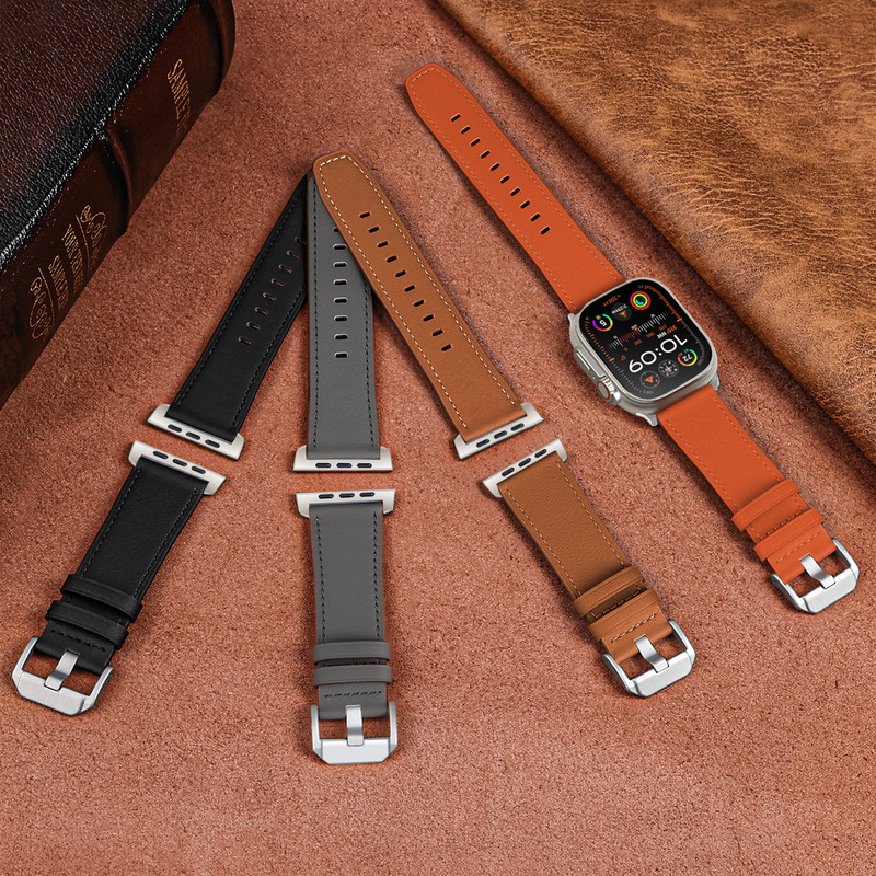 Nappa Leather Strap for Apple Watch S10appleWatch Steel Ultra2 Leather Wristband Nappa Leather Strap for Apple Watch S10appleWatch Steel Ultra2 Leather Wristband