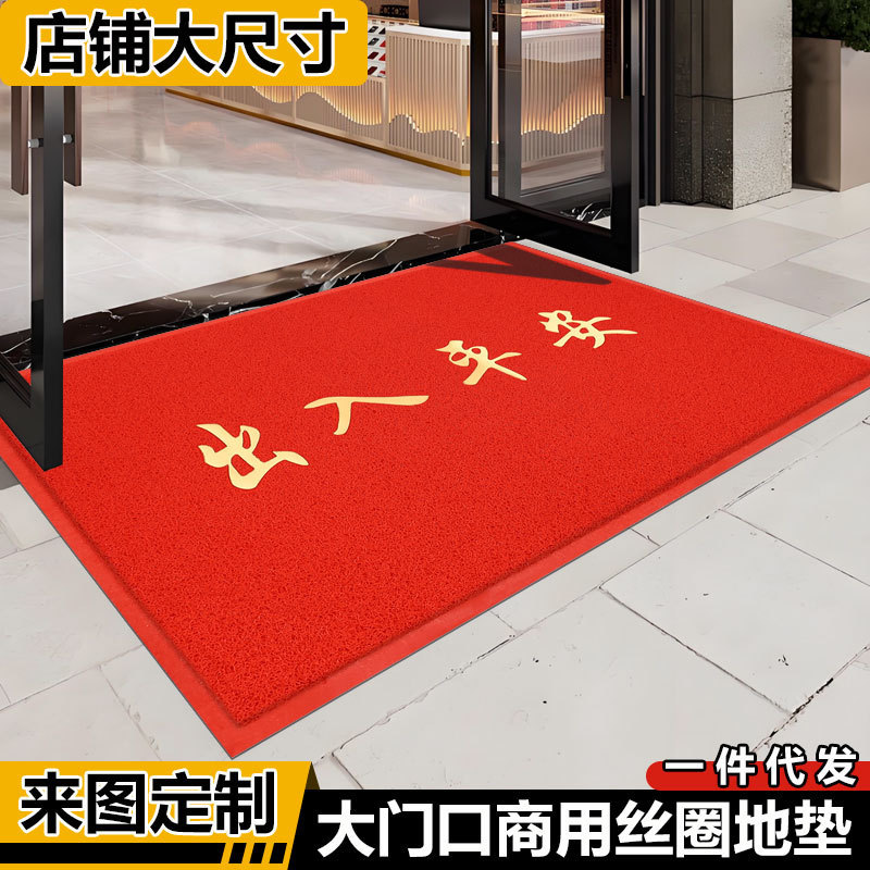 Entrance Door Mat, Door Mat, Safe Entry and Exit Wire Loop Mat, Non-Slip Outdoor Carpet, Entry Door Foot Mat