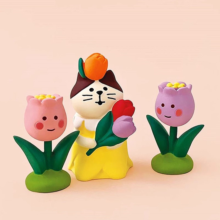 日本式猫食游DIY2025zakka春日花園潮游装飾撮影道具ミニチュア樹脂小置物