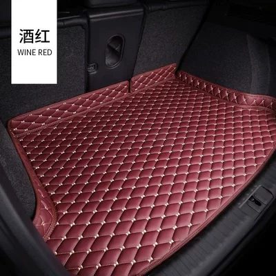 Trunk Mat Full — Trunk Mat - high-edge-style-hangzhou-embroidery-burgundy-lexus-es-imported