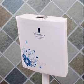 W7卫浴水箱冲厕所水箱蹲坑蹬便器冲水器静音塑胶双按节能大力批发