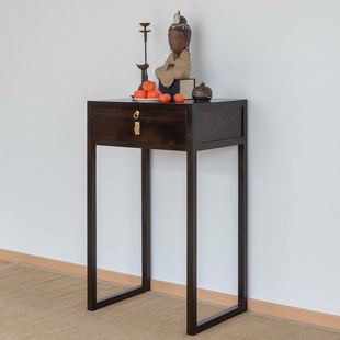 New Chinese Zen Style Small Buddha Table for God of Wealth Table Home Solid Wood Fragrant Table God Tribute Table Buddha Cabinet