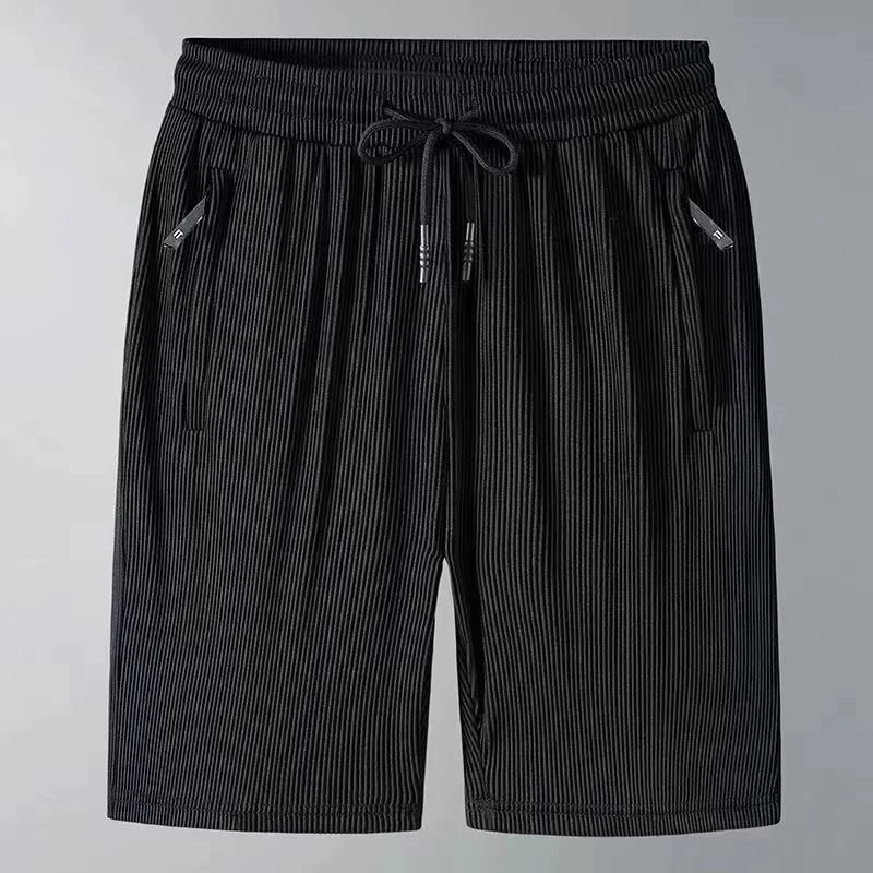 Супер большой размер мужские шорты с ледяным шелком летом