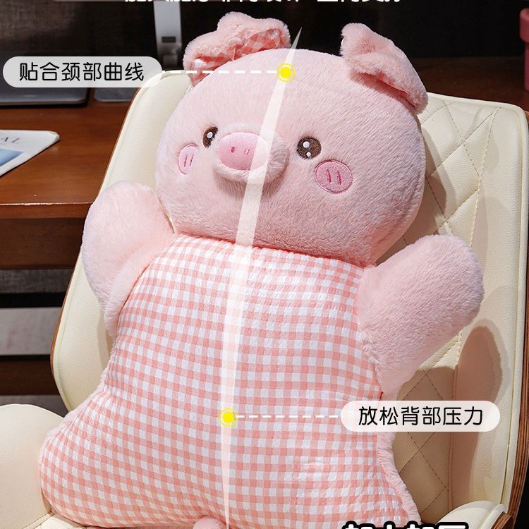 Almohada de Peluche Conejo en Terciopelo Corto Suave para Dormir