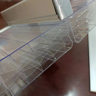 Factory wholesale PC M-shaped curtain wall 30mm transparent plug-in board transparent pc Sunshine board plug-in hollow board