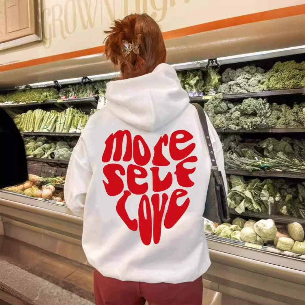 Трансграничный внешнеторговый алфавит простой 2024 новый спот трансграничный готический стиль европейский и американский принт с капюшоном свитер с длинными рукавами