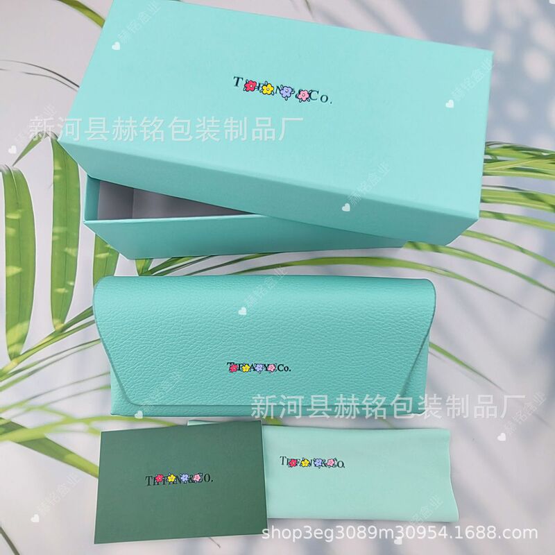 New High-End Fashion Tiffany Handmade Sunglasses Case, Convenient and Pressure-Resistant Myopia Sunglasses Storage Box, High-End Soft Bag New High-End Fashion Tiffany Handmade Sunglasses Case, Convenient and Pressure-Resistant Myopia Sunglasses Storage Box, High-End Soft Bag