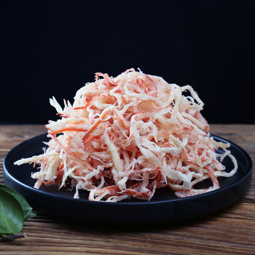 Carbon-grilled squid strands 500g large package ready-to-eat shredded seafood snack Beihai specialty squid strips snack seafood