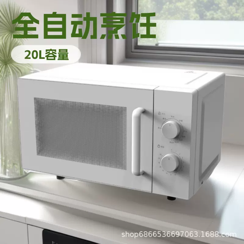 跨境新款电烤箱20L欧式多功能家用小型机械转盘式光波烘烤微波炉