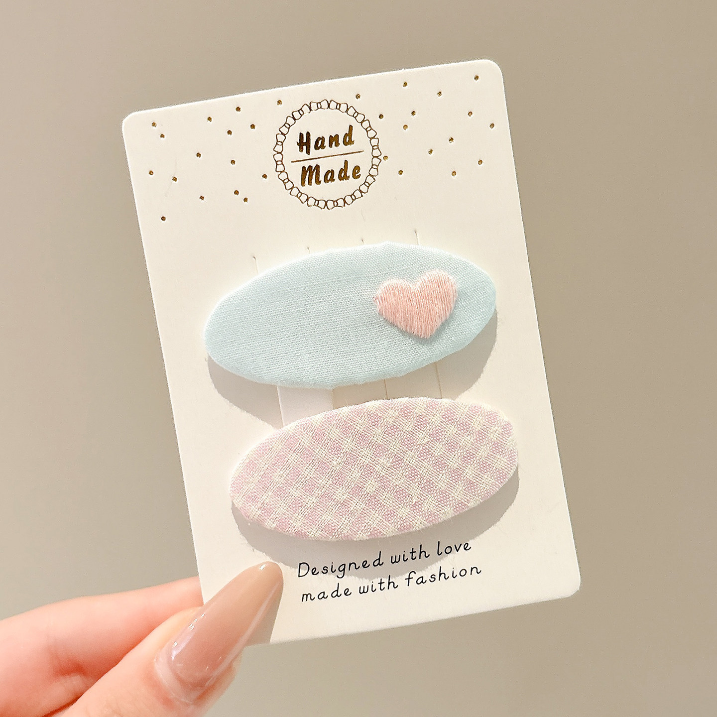 핑크 러브 클립 약 5.2cm
