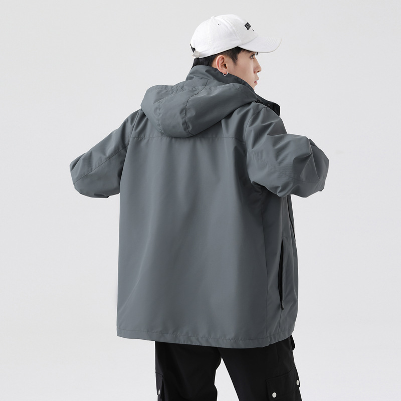Hombres y mujeres de bolsillo chaqueta impermeable al aire libre chaqueta de trabajo delgada chaqueta de montaña ropa de montaña