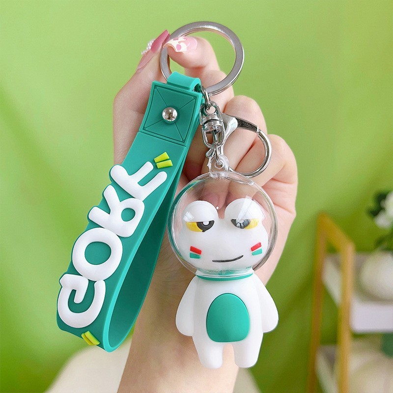 漫画スペースカピバラ電気メッキカピバラキーホルダーかわいいバッグペンダント人形カップルペンダント小さなギフト|undefined