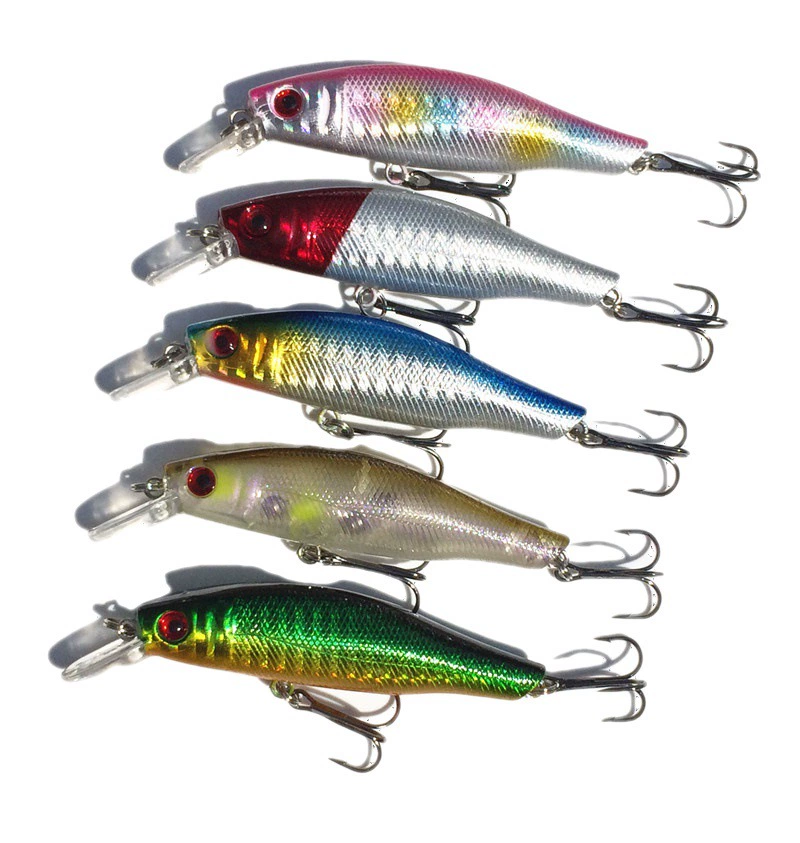 Малый оптовый новый цвет морская рыбалка поддельная приманка Минo Симиллири рыба дорога под длинным языком маленький жир 8см/8г