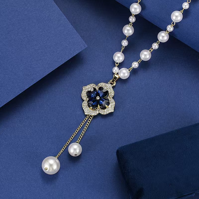 138 사파이어 풀 다이아몬드 네잎 클로버