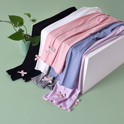 Girls' Leggings Category A Excellent Silk Children's Pants Summer Girl Baby Modal Outer Wear Summer Thin Long Pants